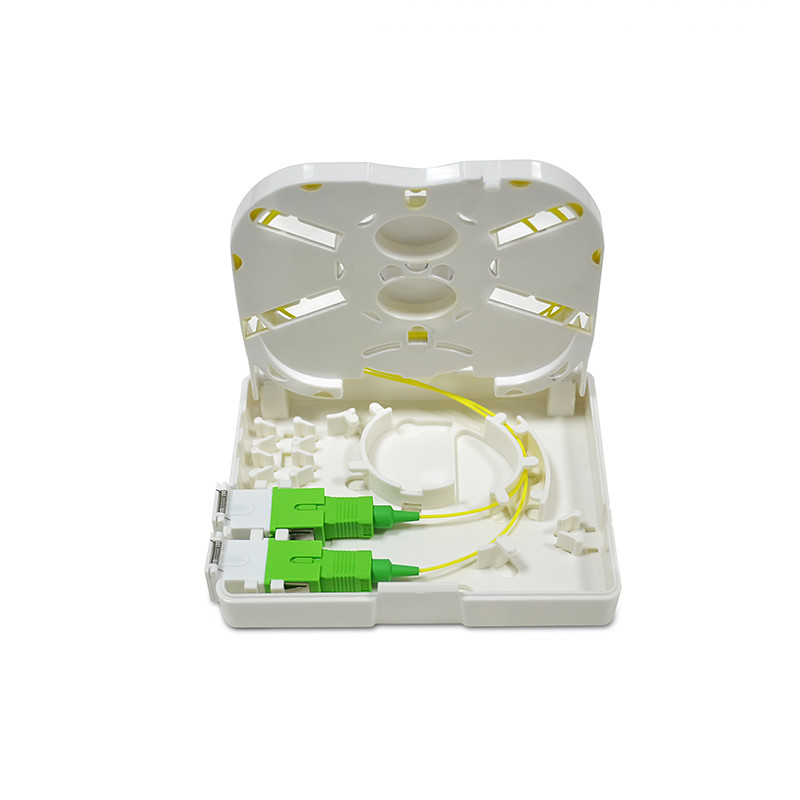 ABS Plastic SC/APC Shutter Adapter FTTH Fiber Optic Termination Box