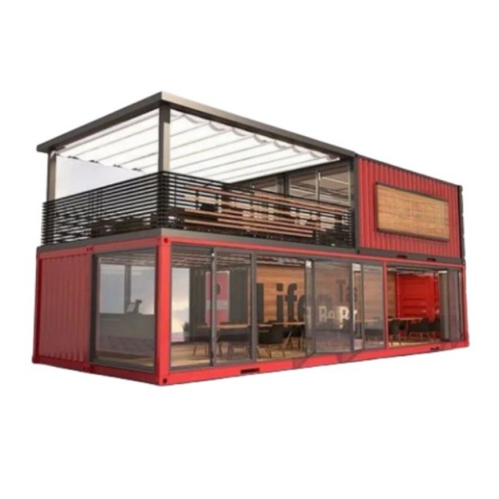 20ft 40ft Custom Shipping Container Home , 2 Story Shipping Container Home