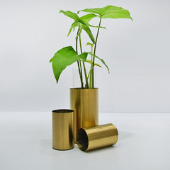 OEM ODM Stainless Steel Flowerpot Waterproof Large Metal Garden Containers