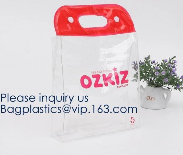 Custom Clear Transparent Holographic PVC Shopping Bag Holographic Tote Bag Pvc