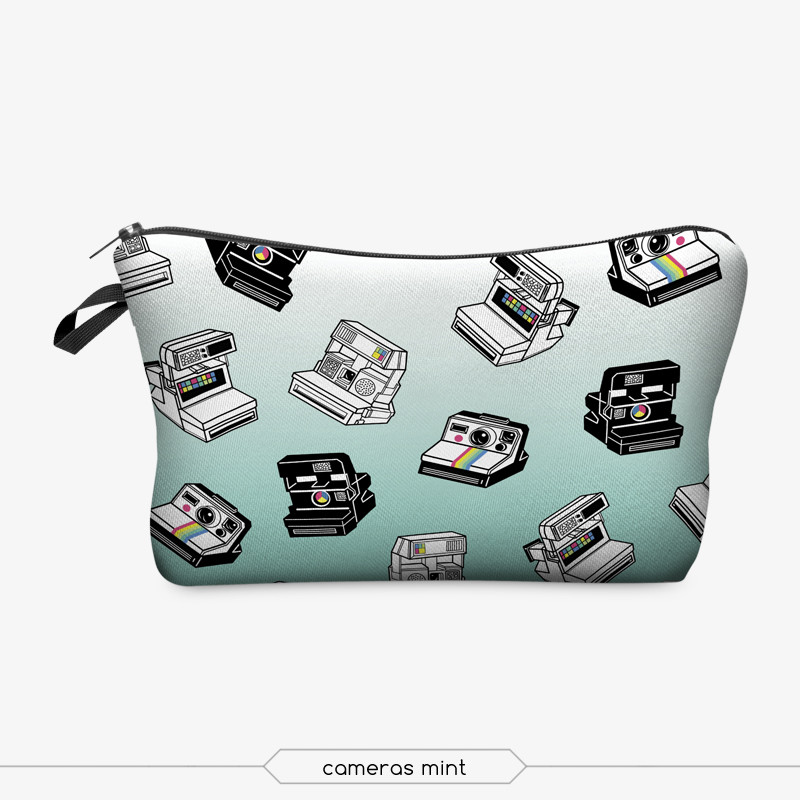 Waterproof Travel Toiletry Pouch Makeup with Zipper (Mandala Flowers)