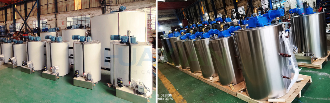 Integrated Ice Flake Making Machine 3 Ton Air Cooling Fresh Water