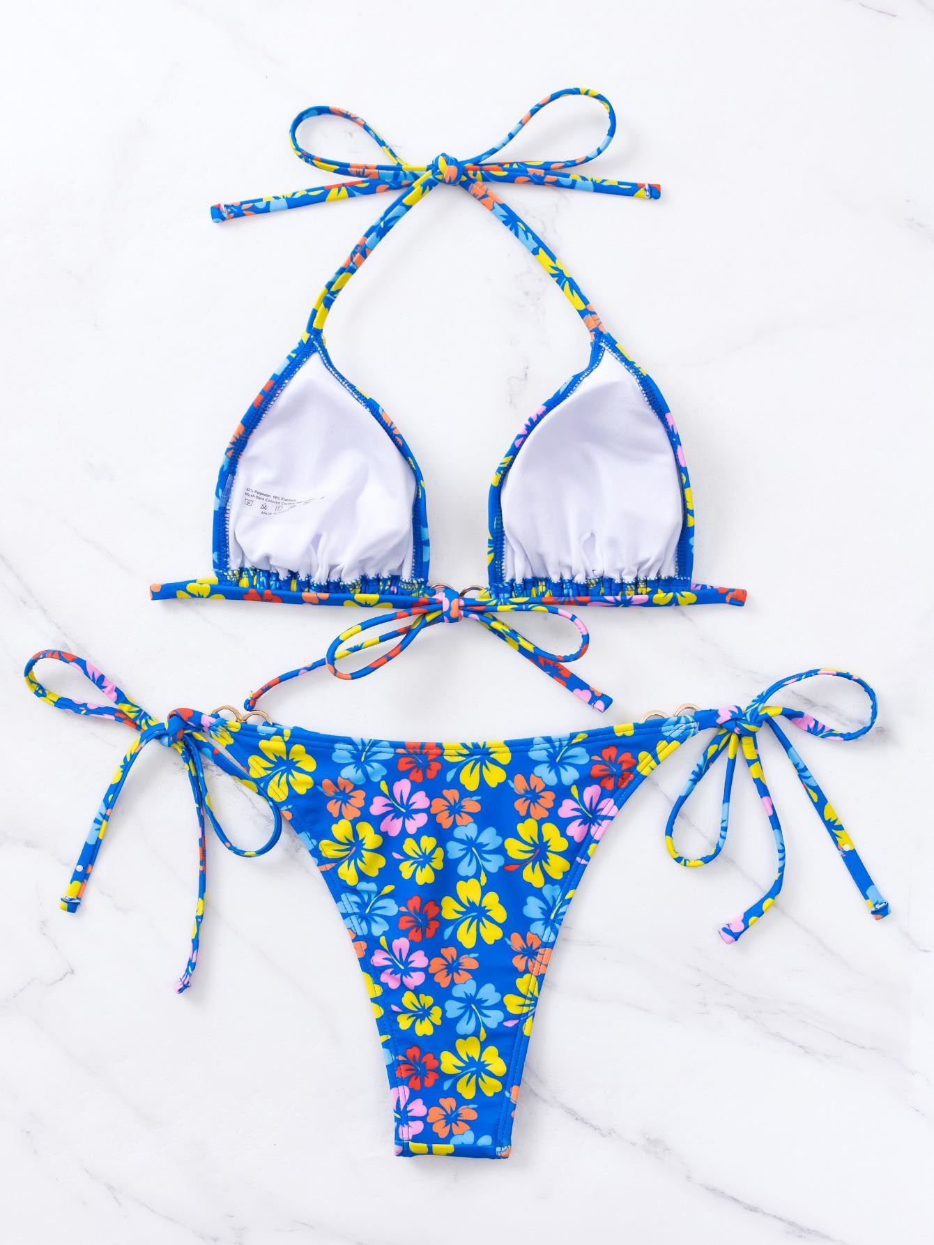 Strapless Blue Bikini Swimwear Design Stylish and Fashionable