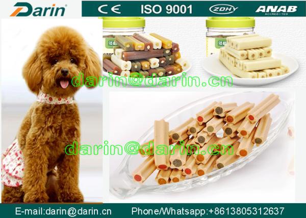 Chewing pet dog food machinery , Twist Semi Moist Dog Food Extruder For Pet