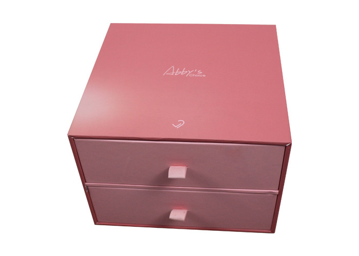 Art Paper Packaging Box With Ribbon Rigid Packaging Box With Matt Lamination