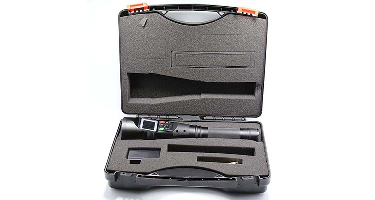 IP66 Rechargeable led DVR Camera flashlight HD 1080P torch camcorder with LCD screen WiFi and GPS