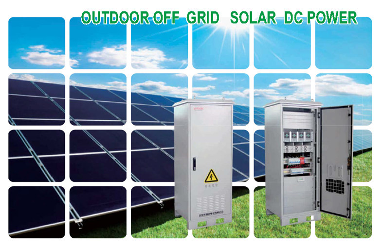 50A Hybrid Solar Power System 48V DC Power Supply with hot swappable module structure,Remote Monitoring System Interface