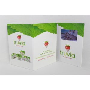 CMYK printing electronic lcd video mailer with high resolution screen