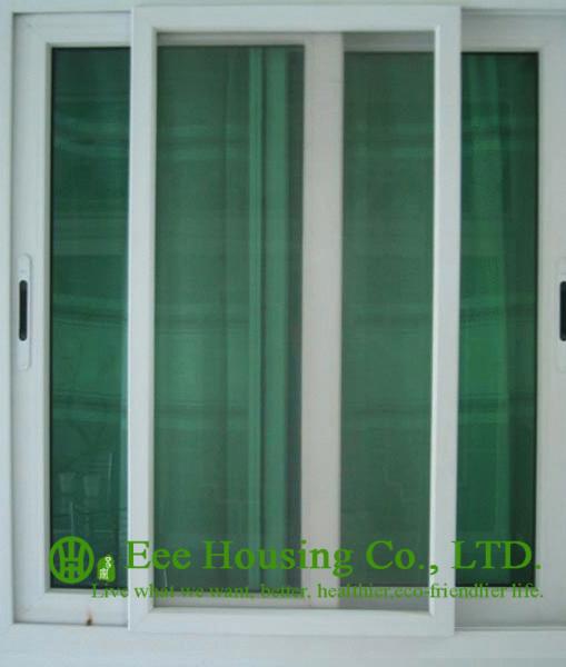 Double Glazing Aluminum Gliding Windows, Powder Coating Finished with white