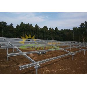 Easy Installation Ballasted Solar Racking Systems Anodized SGS