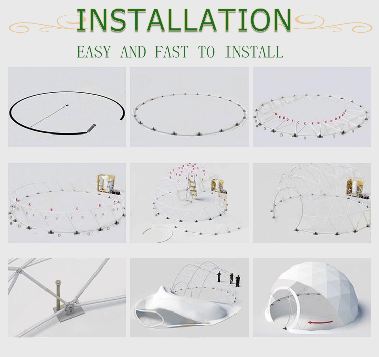 Luxury Igloo glamping resort geodesic dome tent