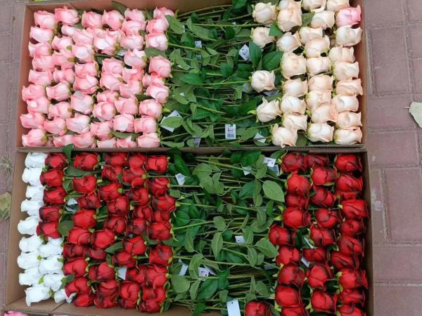 Best sell Wedding Decorative PU Real Touch Tulip Rose Flowers Tulips Artificial