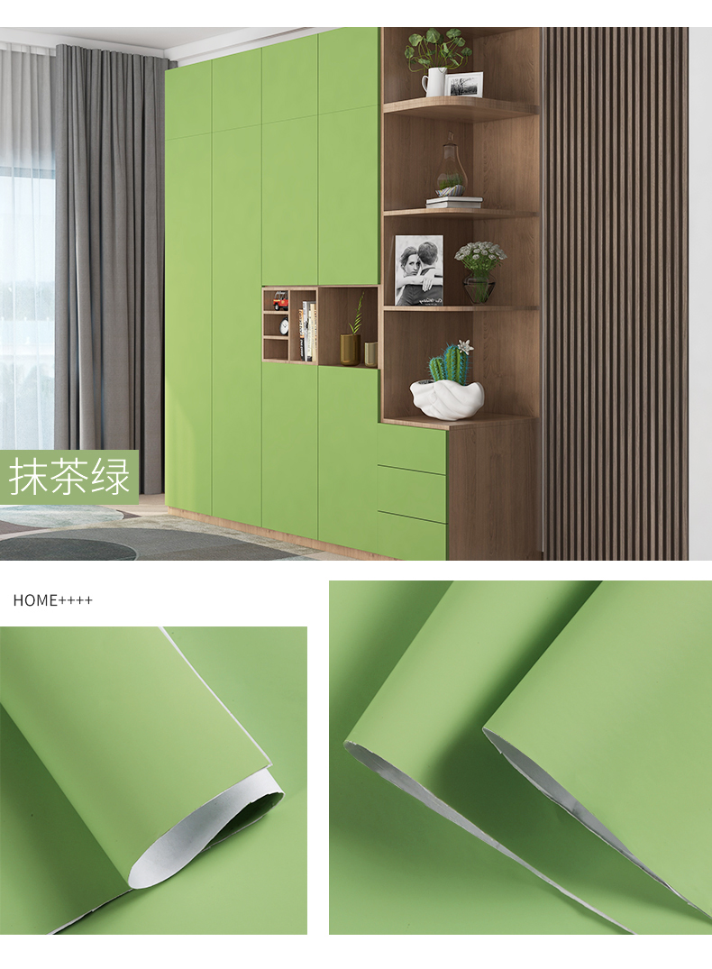 Water-proof and PVC Material for Home Decoration Solid Color Backsplash Wallpaper