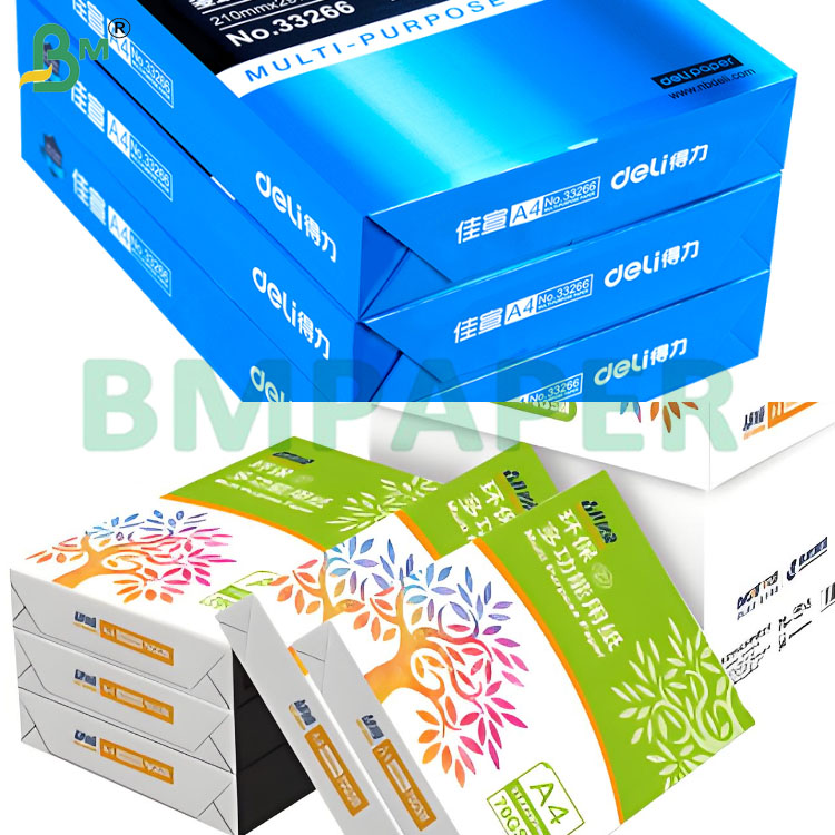 Wood Pulp 80gsm A4 Size Copy Paper 500 Sheets Per Ream for Printing