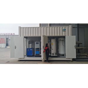High Efficiency Containerized Oxygen Plant Generator Stable Output Safe