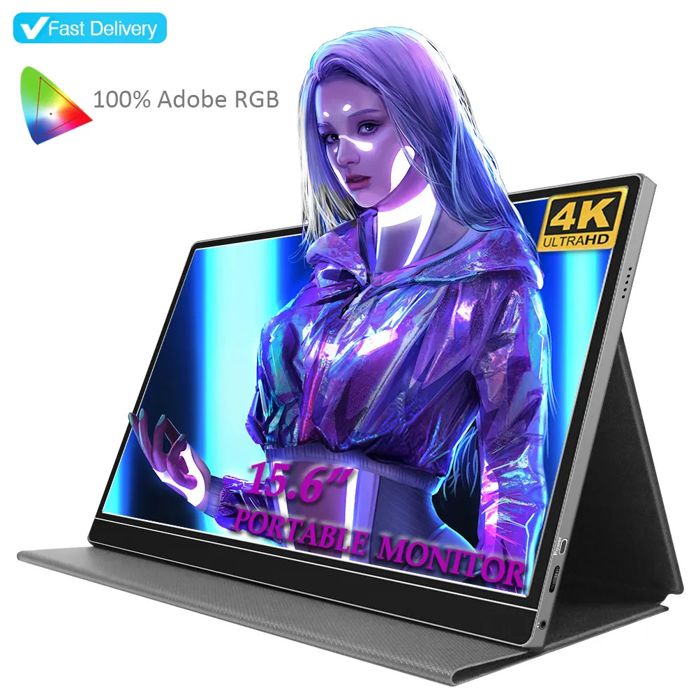 15.6 Inch Type-c Usb Portable Monitor PC 4k LCD Monitor Screen For Ps5