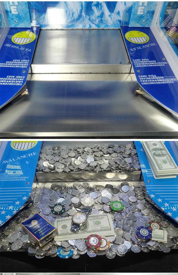 150W Arcade Redemption Game Machine Lottery Ticket Push Coin