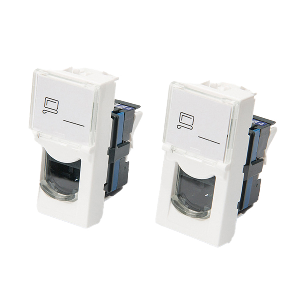 Female RJ45 Modular Jack 45*22.5 UTP CAT6 Single CAT6A Module 76571 Keystone Jack
