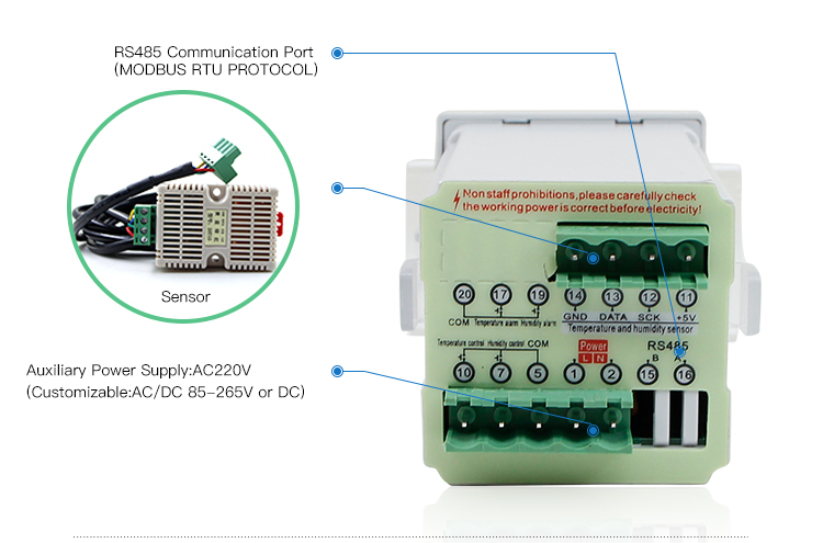 Technology Production White Black Stc Temperature And Humidity Controller For Incubator