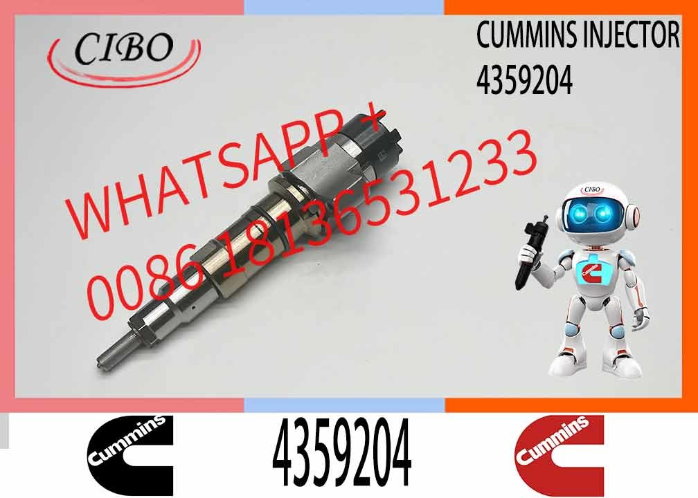 4359204 Neutral Diesel Fuel Injector C4359204 For Cum Mins Diesel QSL9.3 Engine Excavator