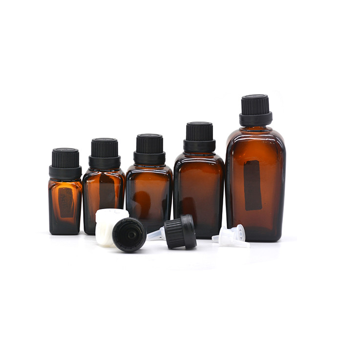 20ml Square Amber Bottle
