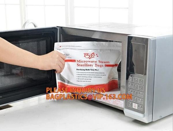 Mircowave steam sterilizer bag, steriliser bag,bolsitas esterilizadoras a vapor