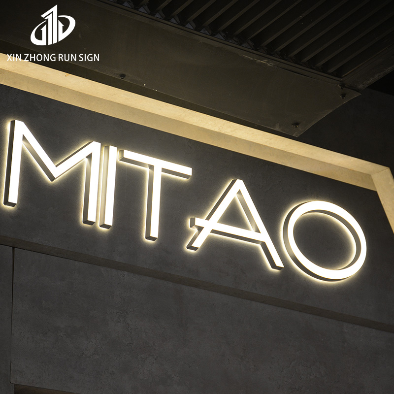 Wholesale High Quality Acrylic Front And Back Lighting Outdoor Luminous Storefront 3d Led Indoor Wall Back-Lit Decoration