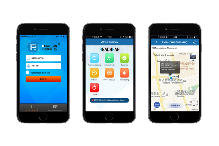Personal wearable gps tracker chips elderly with free IOS& Android APP software