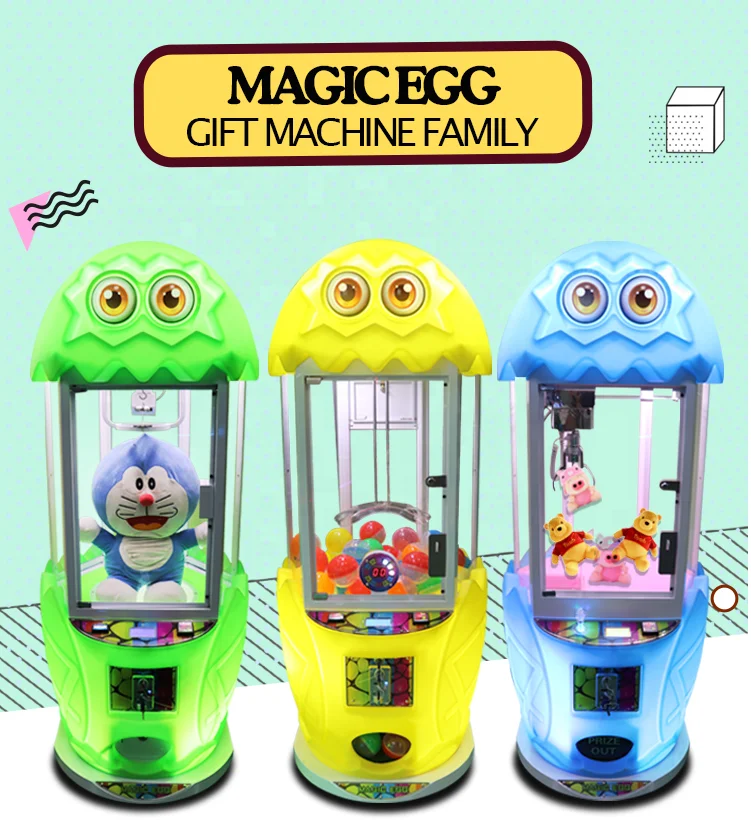 Dreamland indoor amusement coin operated toy claw machine plush toy crane magic egg game machine