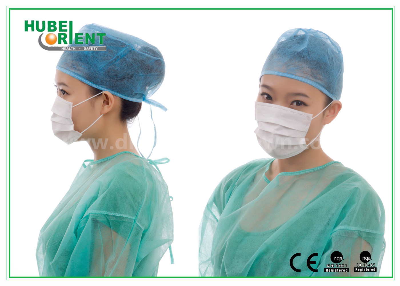 Non Reusable Breathable Double Ties Nonwoven Face Mask