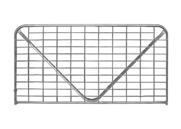Collared ‘V’ Stay Steel Farm Gates Zinc Based Coating Completely Covers Pipe
