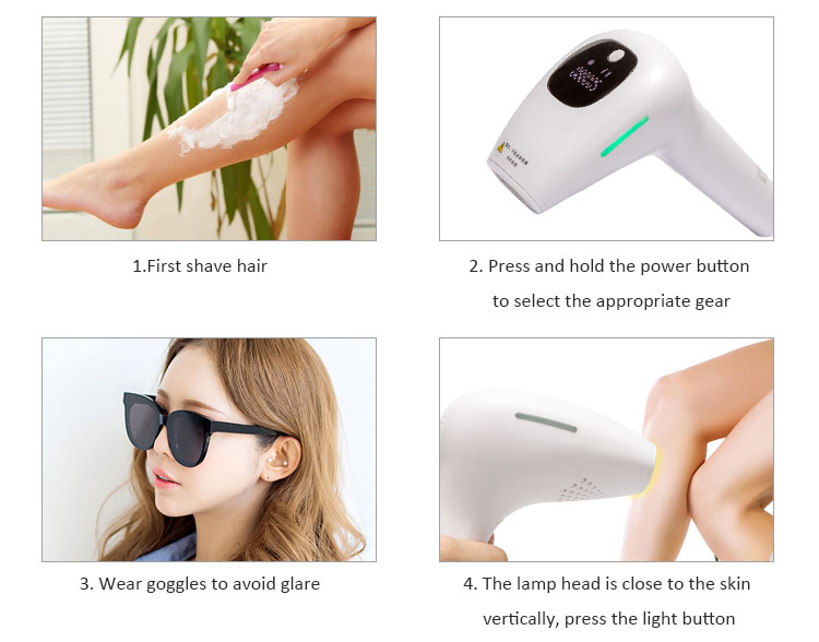 Skin Rejuvenation Portable Laser Hair Removal Machine Home Use Beauty Device