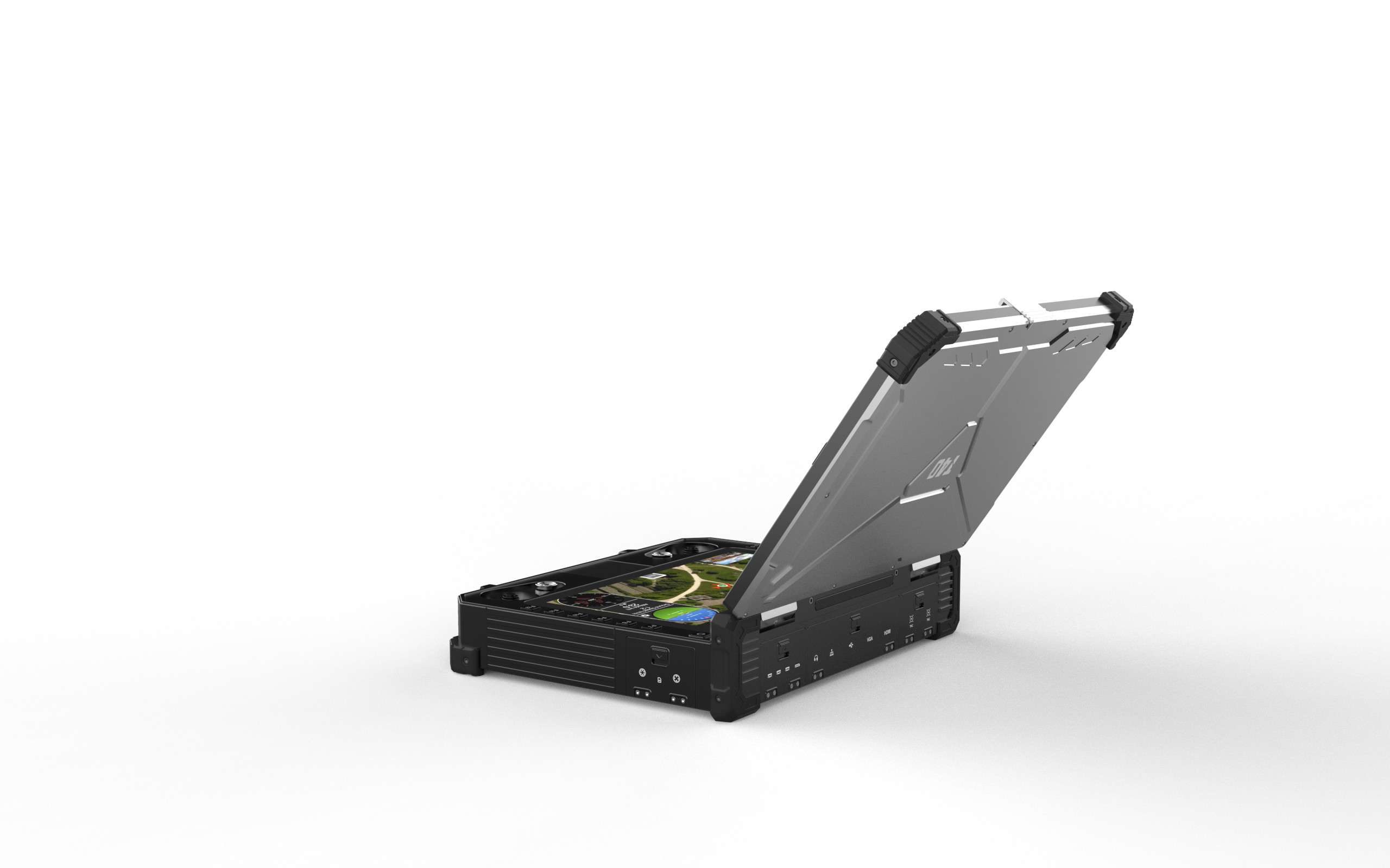 Dual Screen Mobile Ground Control Station 5.98kg For Uav Harsh Environments