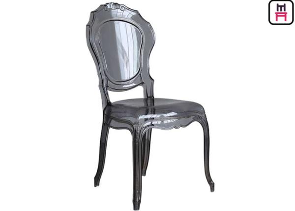 Light Weight Bella Ghost Plastic Restaurant Chairs Arm / Armless For Indoor /
