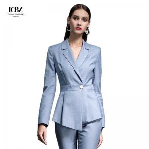 China 2021 Autumn Formal Occasions V-neck Business Suits for Women Slim Professional Set on sale
