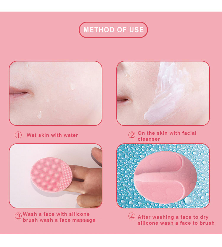 14.5g Colorful Silicone Houseware Silicone Face Cleaning Brush