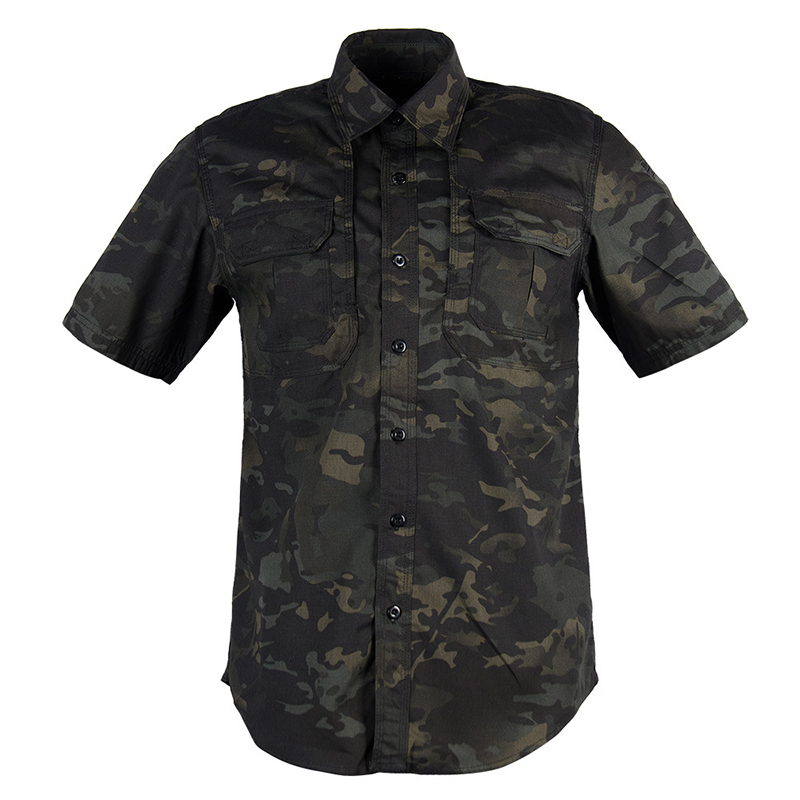 Outdoor Desert Short Sleeved Shirt Uniform 1.4kg/pc Weight 7 Days Sample Order Support