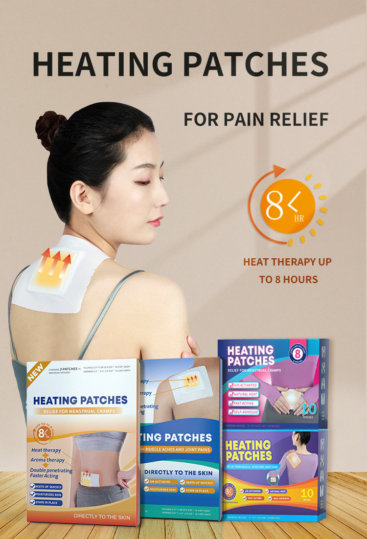 Length 70mm Menstrual Heat Patch Heat Therapy For Women Period