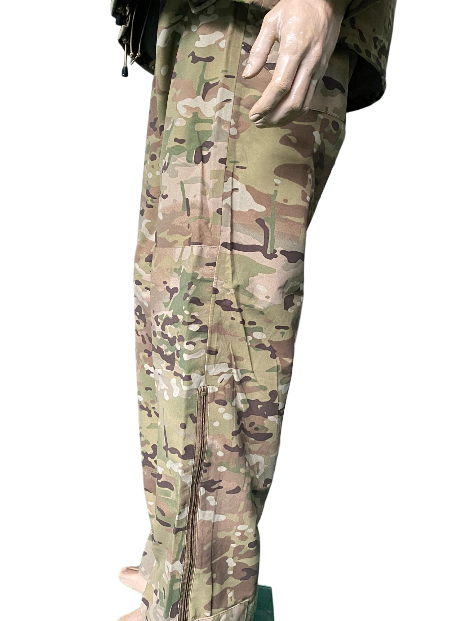 Tactical Camo Combat Set With Waterproof Insulated Grid Jacket For Winter Outdoor