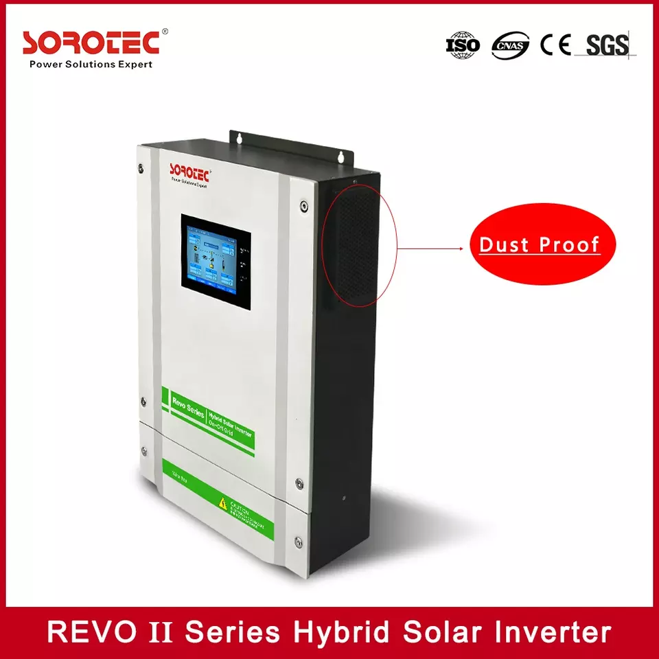 Sorotec on&Off Grid Inverter 5500W with MPPT Solar Charger Pure Sine Wave 48V REVO II 5.5k-48 Inverter