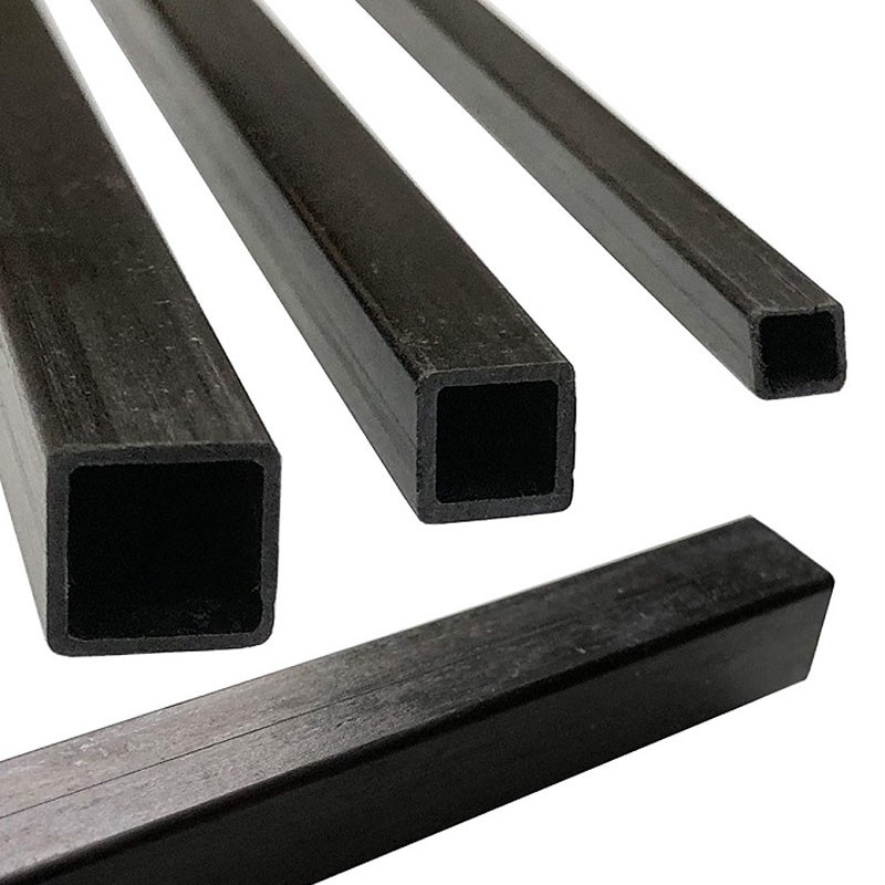 Electromagnetic Rectangle CFRP Carbon Fiber Tube Nonmagnetic