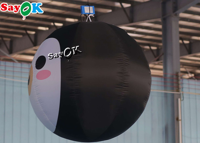 Customized 1.5m 5ft Inflatable Lighting Decoration Penguin Balloon