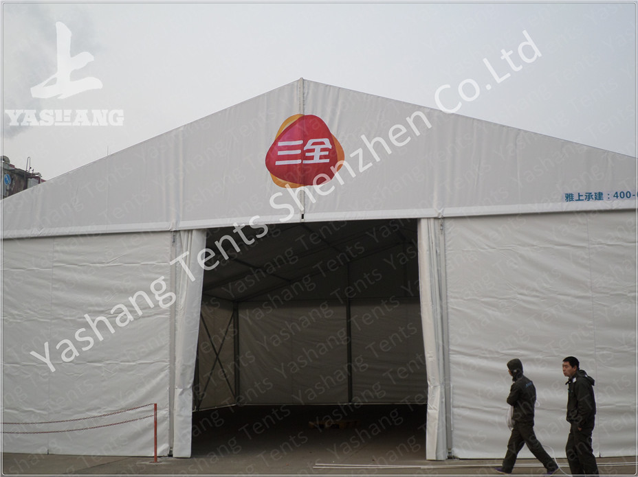 Heat Resistant Tent Accessories Height Customizable Fabric Door Glass Door Roller Gate