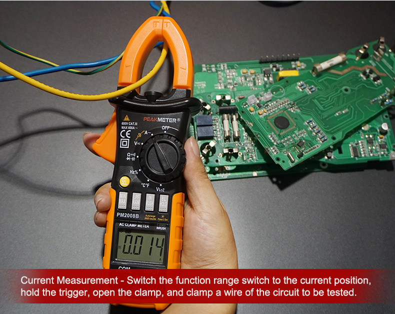 AC/DC Digital 6000counts Clamp Meter With Ammeter Diode Test Ohmmeter Measurement