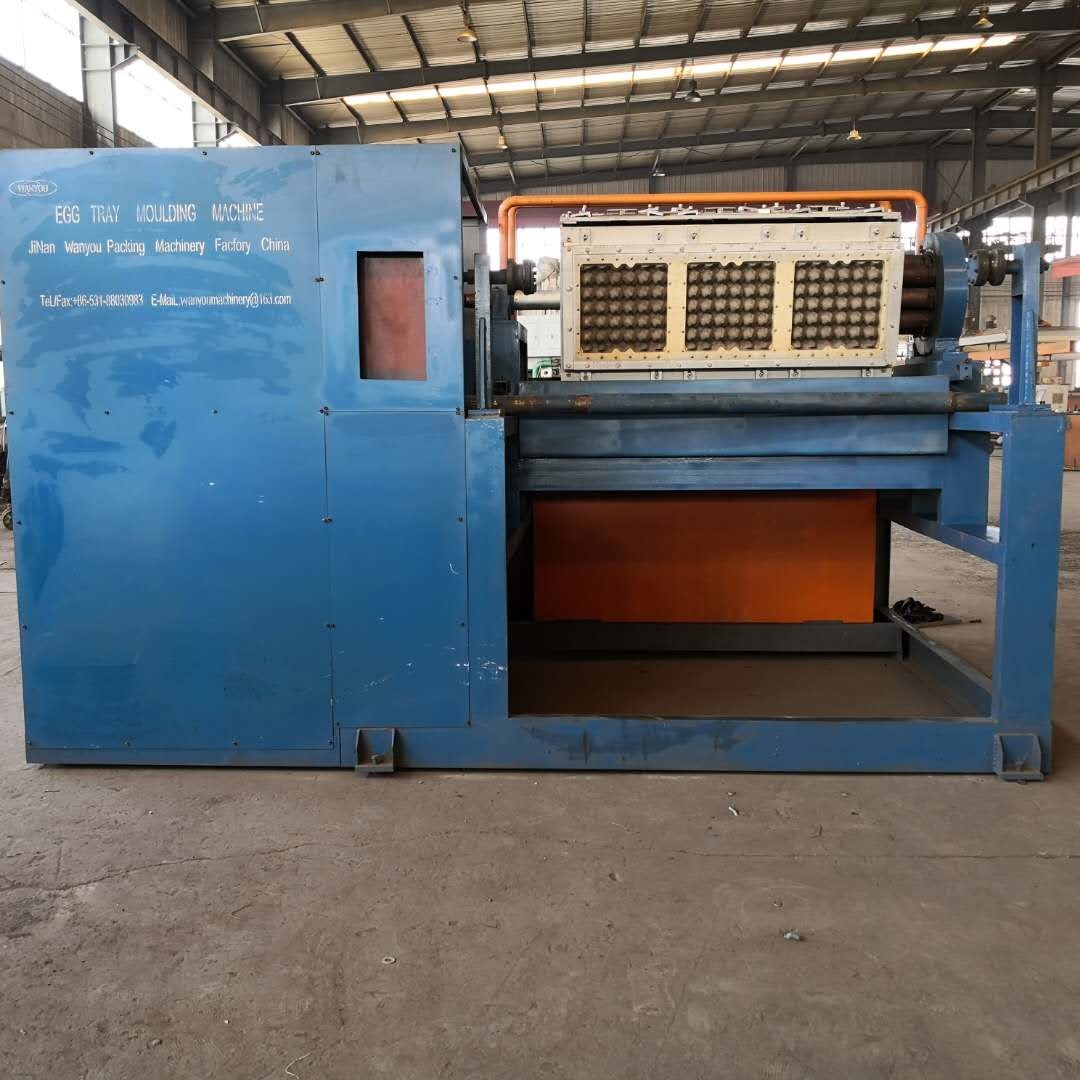 Efficient Paper Molded Pulp Egg Tray Carton Machine With Hot Air Drying PLC Control System 700pcs/h - 6000pcs/h Capacity