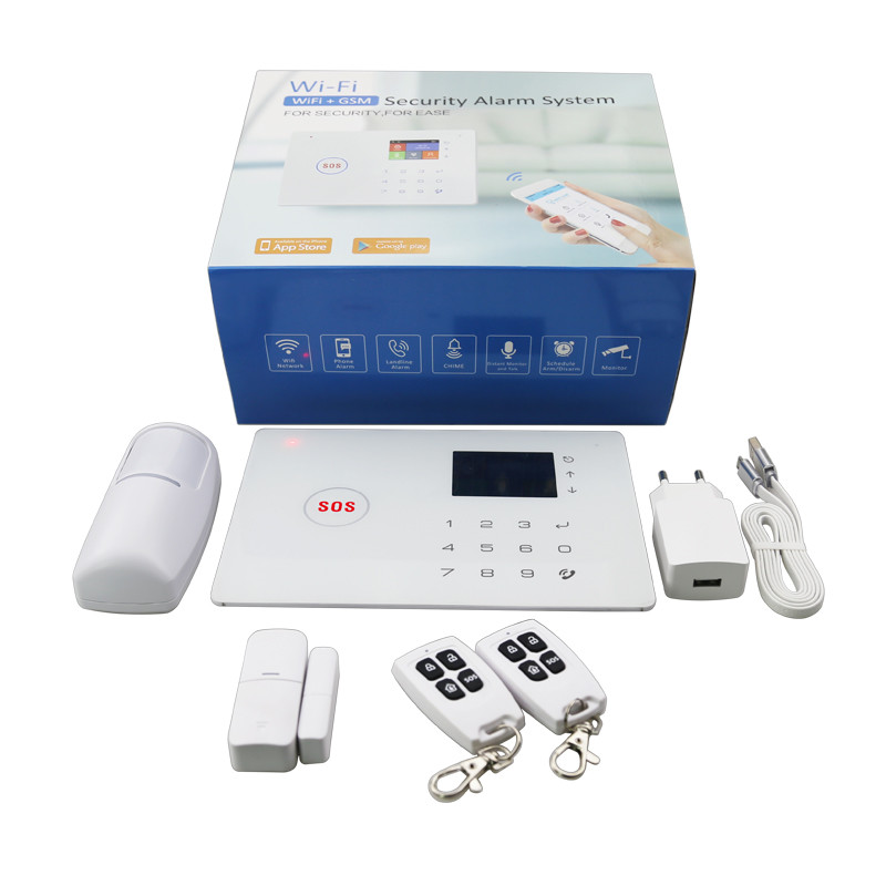 Intelligent Wireless Wifi/gsm Alarm System Sms Smart Kit Tft Display Burglarly Fire Gas Alarm Family Alarm Security