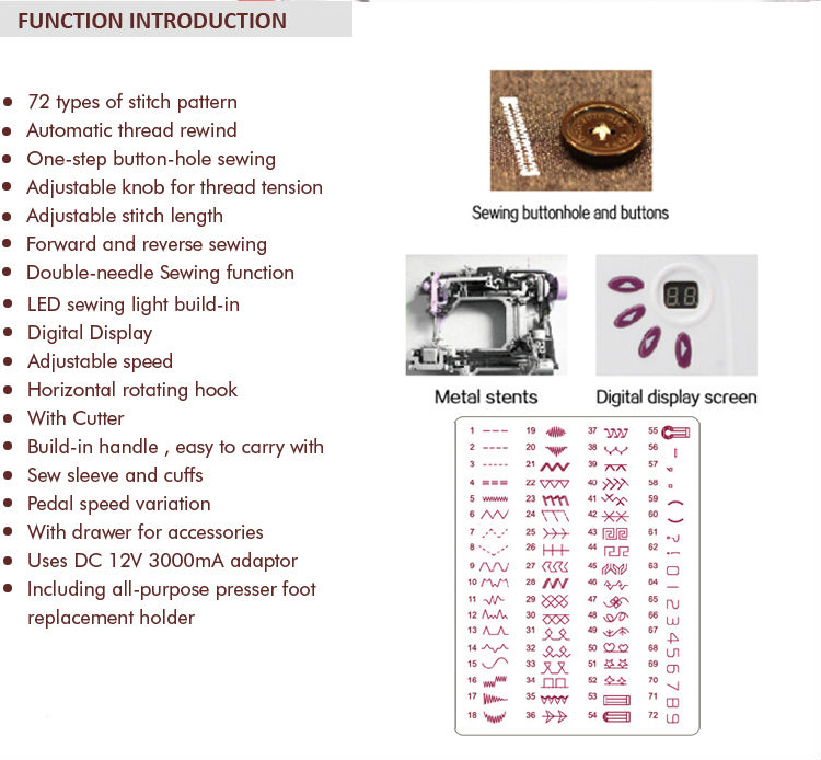 CE RoHS Certified UFR-787 Industrial Sewing Machine Speed and Max. Sewing Thickness