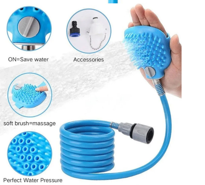 Massage Dog Shower Sprayer Brush Dog Grooming Shower Sustainable