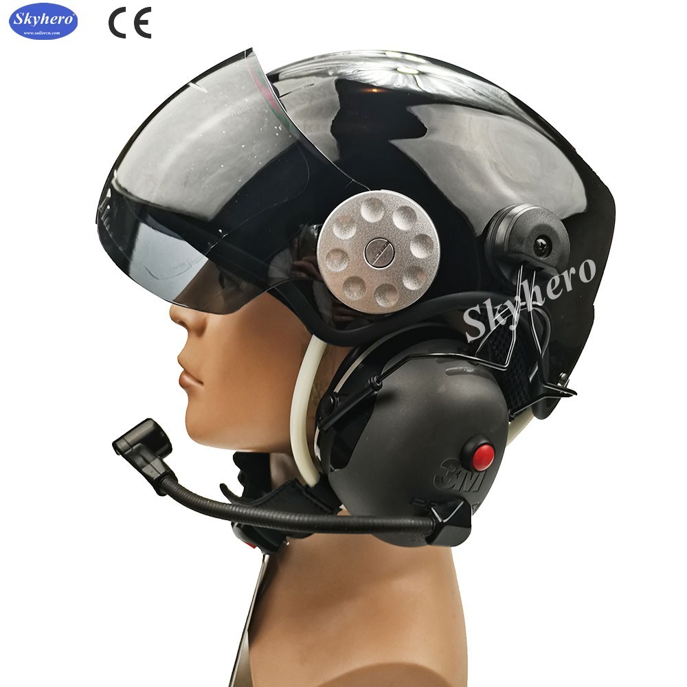 En 966 Standard Powered Paragliding Helmet Noise Cancel Paramotor Helmet Color Red Black White Blue Paramotor