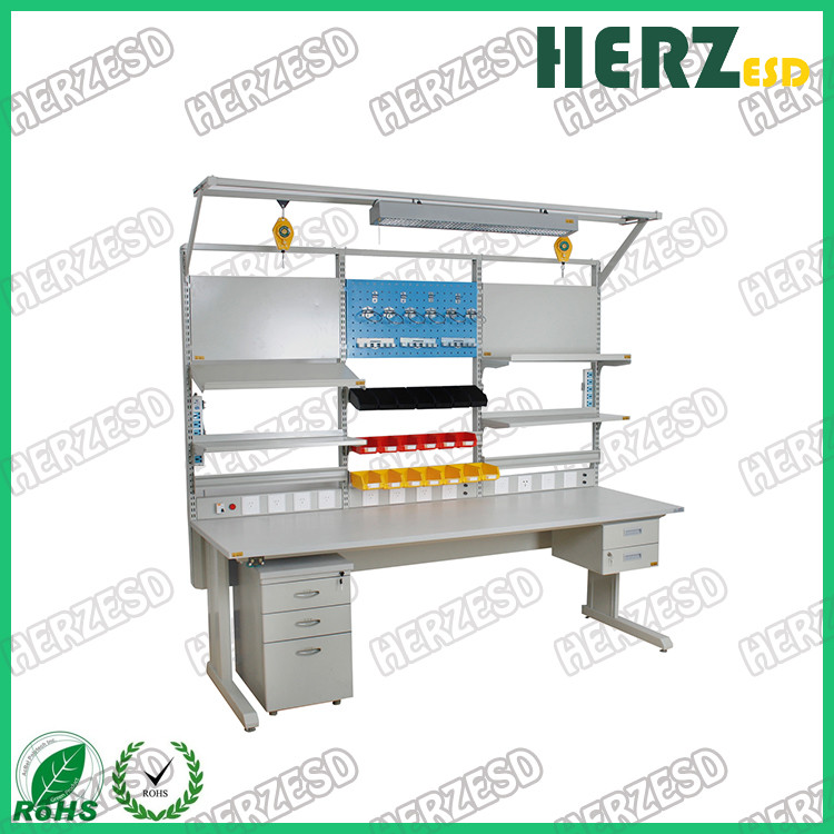 Durable ESD Work Table / Electrostatic Workbench Static Load 500kg Dynamic Load 300kg